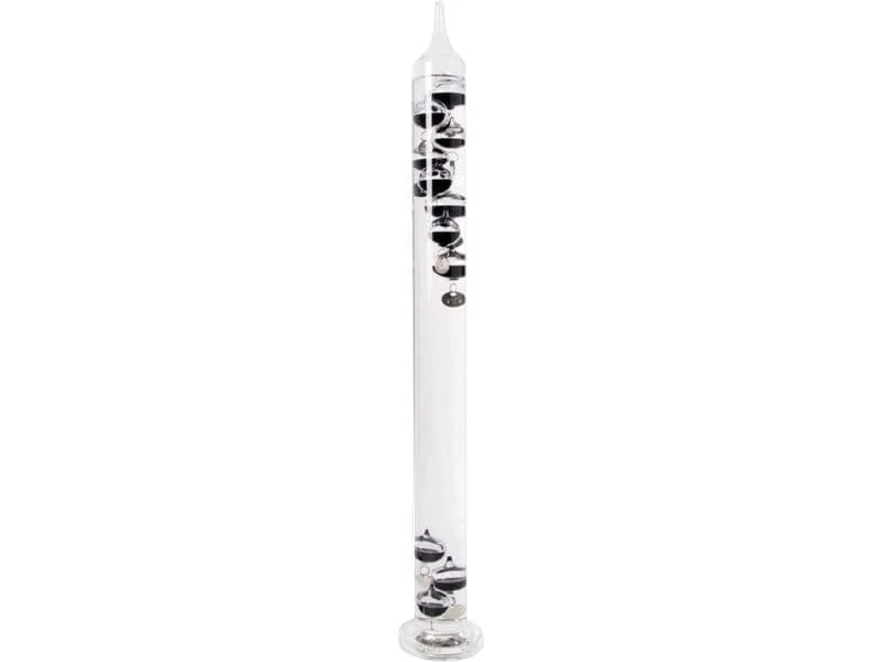 Esschert Design Galileo-Thermometer Glas Transparent Silber 56.3 cm