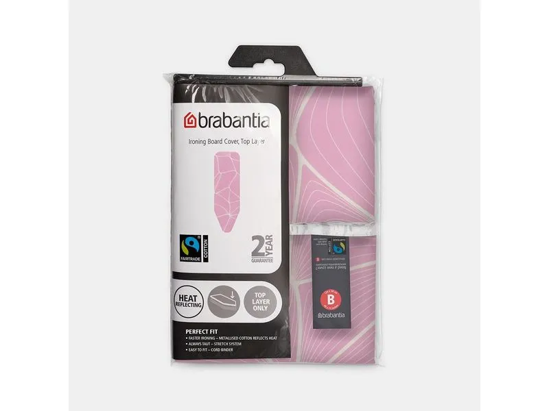 Brabantia Bügelbrettbezug B mit 2 mm Schaumstoff 124 x 38 cm, Pink Brabantia Bügelbrettbezug B mit 2 mm Schaumstoff 124 x 38 cm, Pink