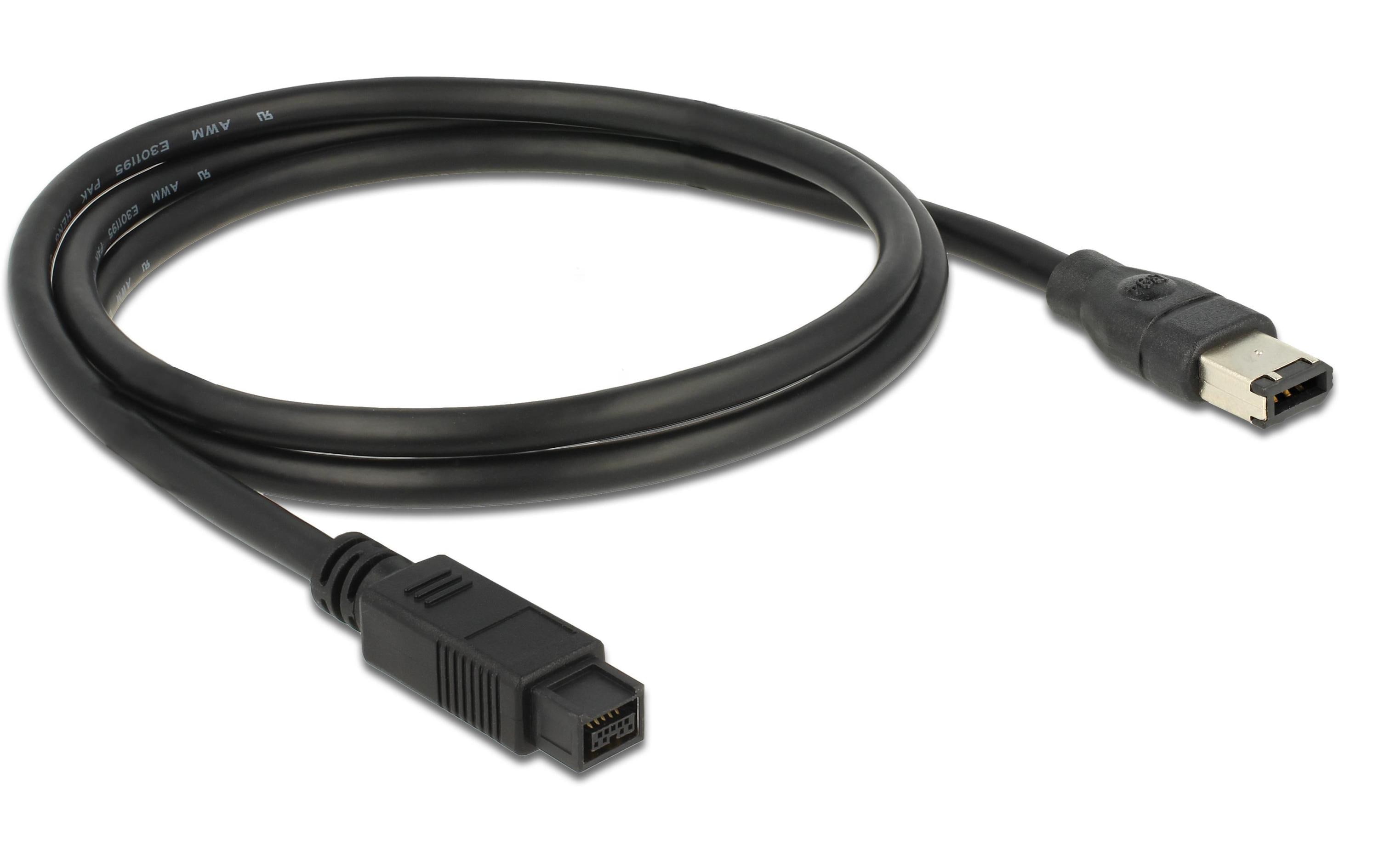 Delock FireWire-Kabel 400Mbps 9Pin-6Pin 1 m Delock FireWire-Kabel 400Mbps 9Pin-6Pin 1 m