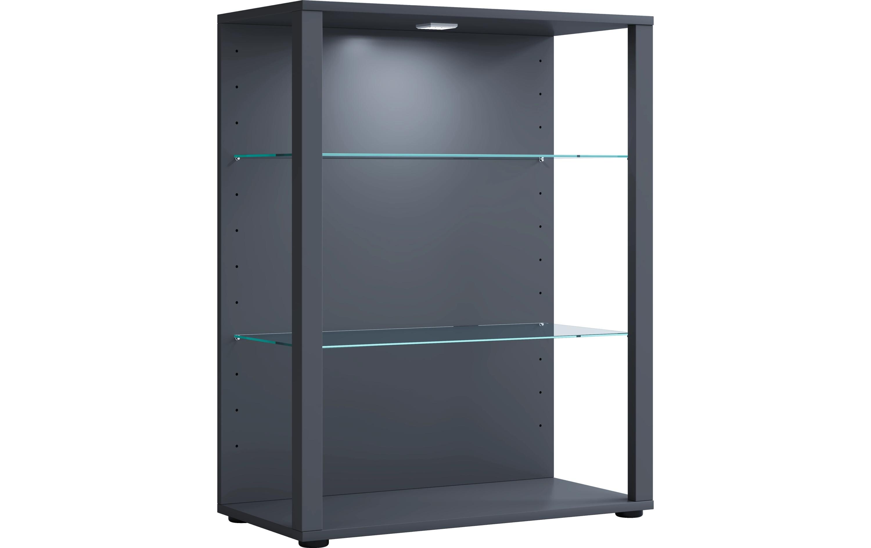 VCM Vitrine Glasol L 70 x 90 cm, Anthrazit