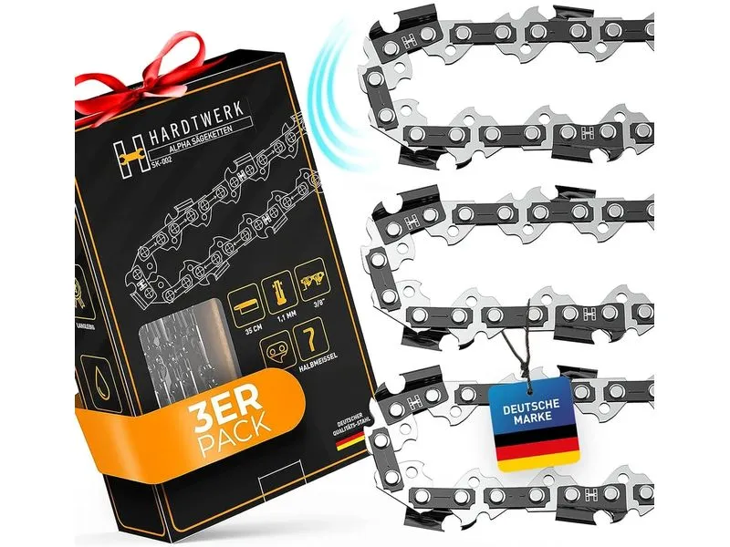 Hardtwerk Sägekette 3/8 1.1 mm für 35 cm Schwert 3er Pack