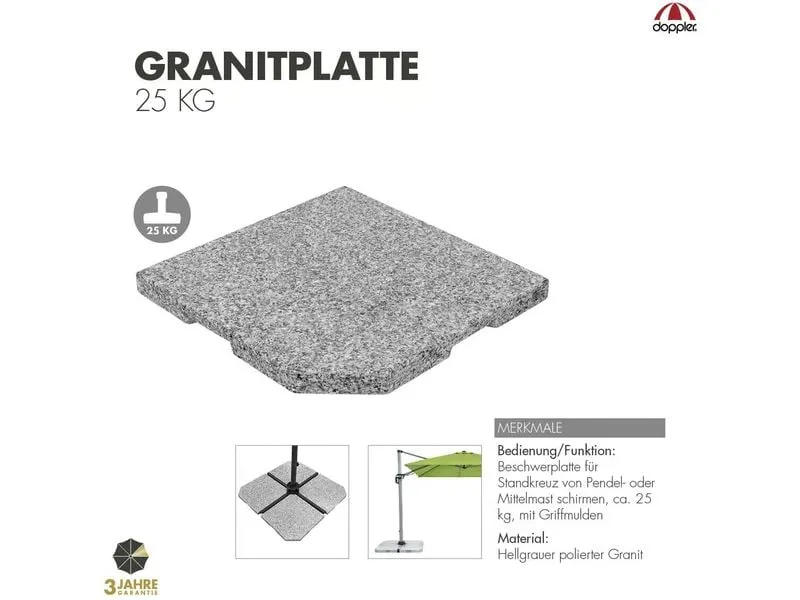 Doppler Granit Design-Platte ECO 25 kg