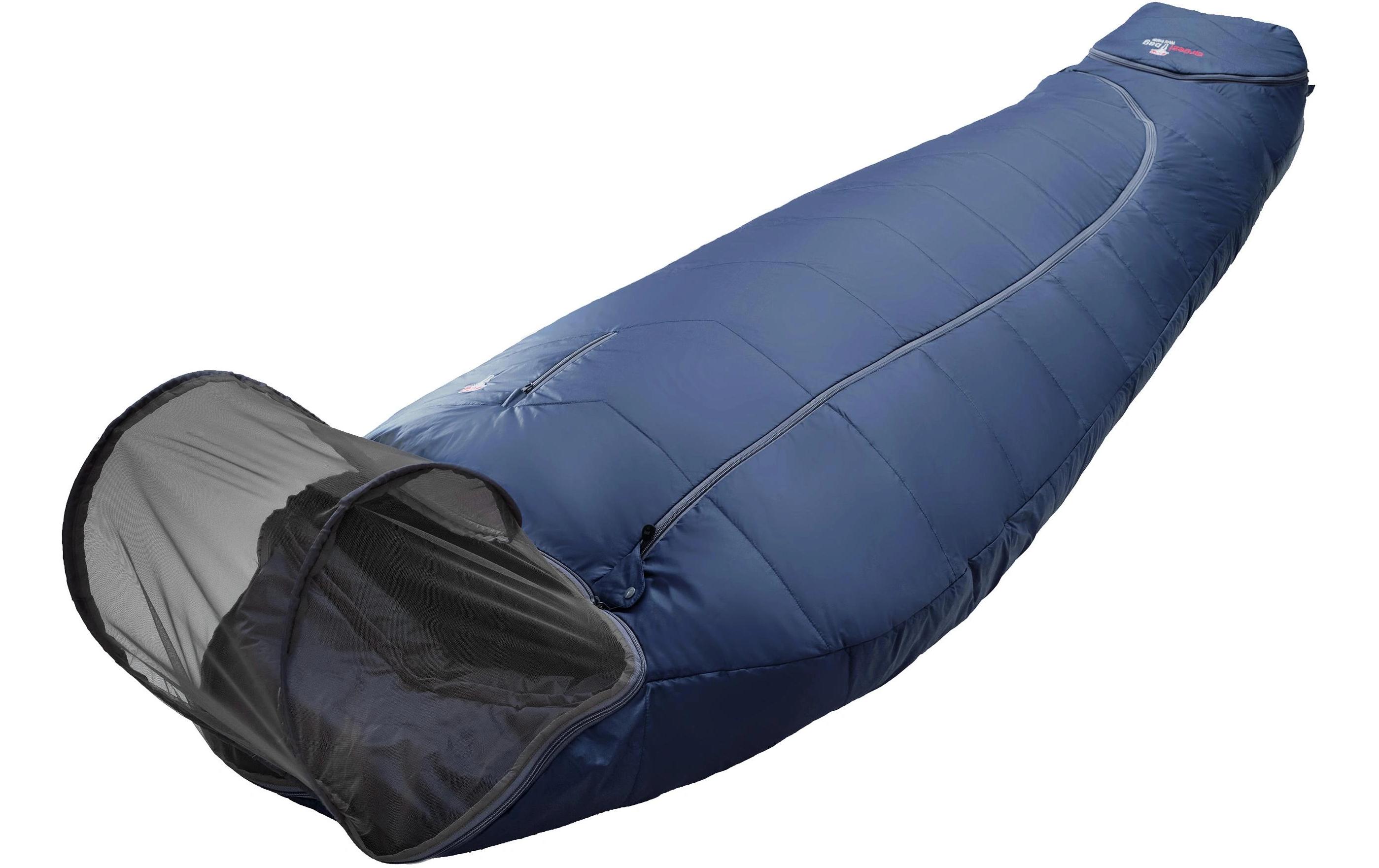 Grüezi Bag Schlafsack Biopod Wolle Zero Nylon, Night Blue