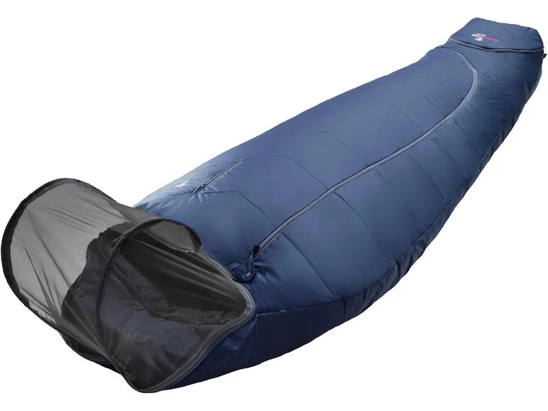 Grüezi Bag Schlafsack Biopod Wolle Zero Nylon, Night Blue
