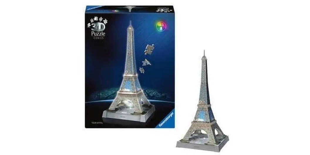 Ravensburger 3D Puzzle Iconics La Tour Eiffel with Light