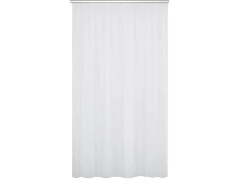 Hubatka Tagvorhang Volie mit Gleitern 200 cm x 240 cm, Weiss