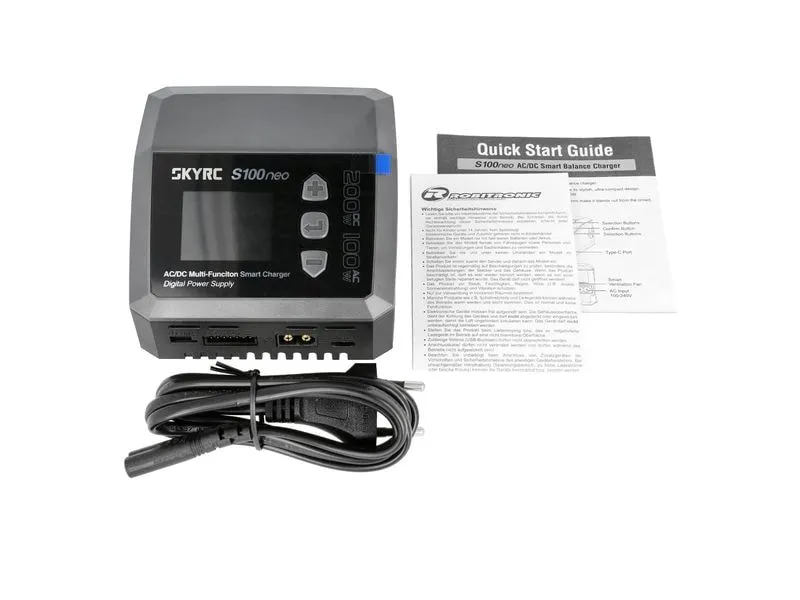 SKYRC Ladegerät S100 Neo 100W AC / 200W DC, 1-6S SKYRC Ladegerät S100 Neo 100W AC / 200W DC, 1-6S