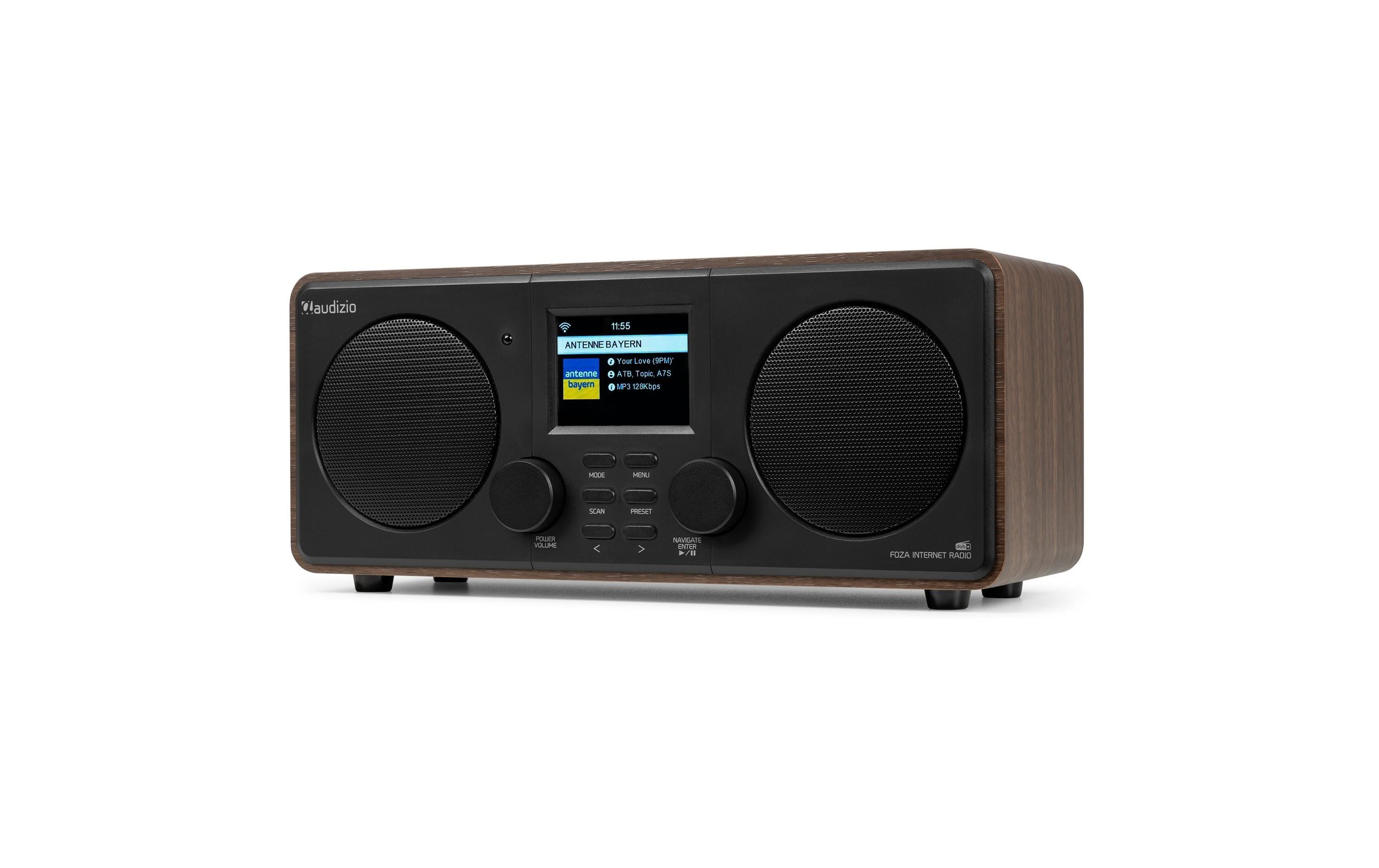 Audizio DAB+ Radio Foza Braun/Schwarz