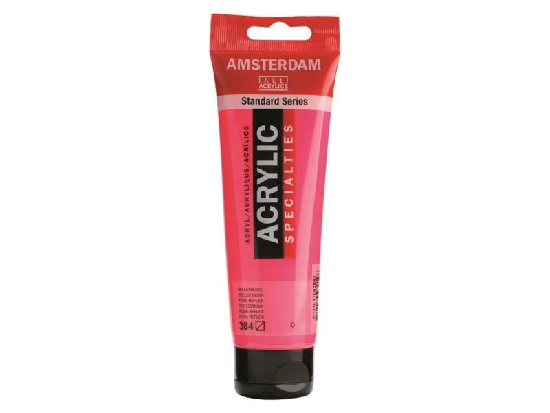 Amsterdam Acrylfarbe Standard 384 Reflexrosa Halbtransp, 120 ml