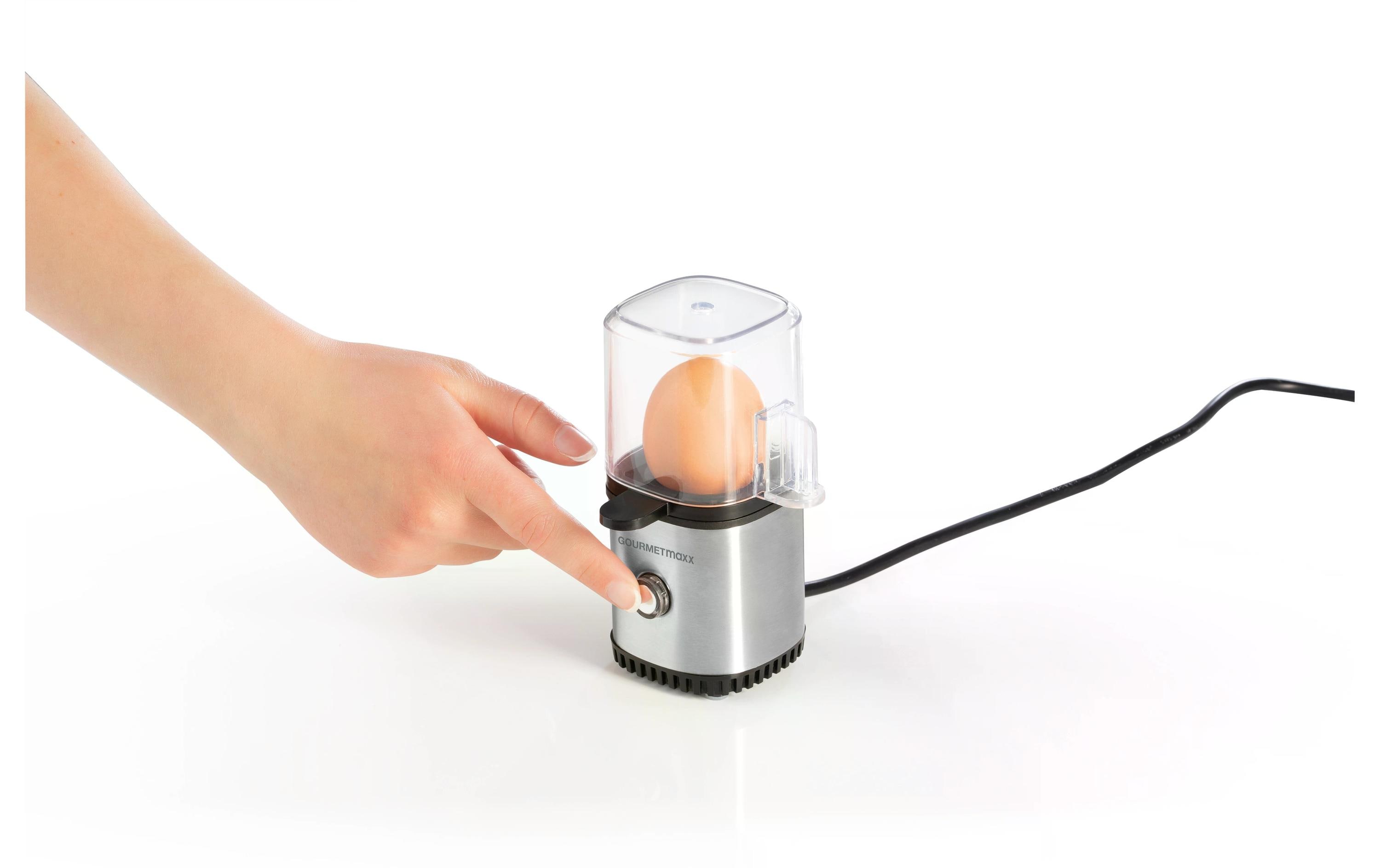 GOURMETmaxx Eierkocher 1, Schwarz/Silber