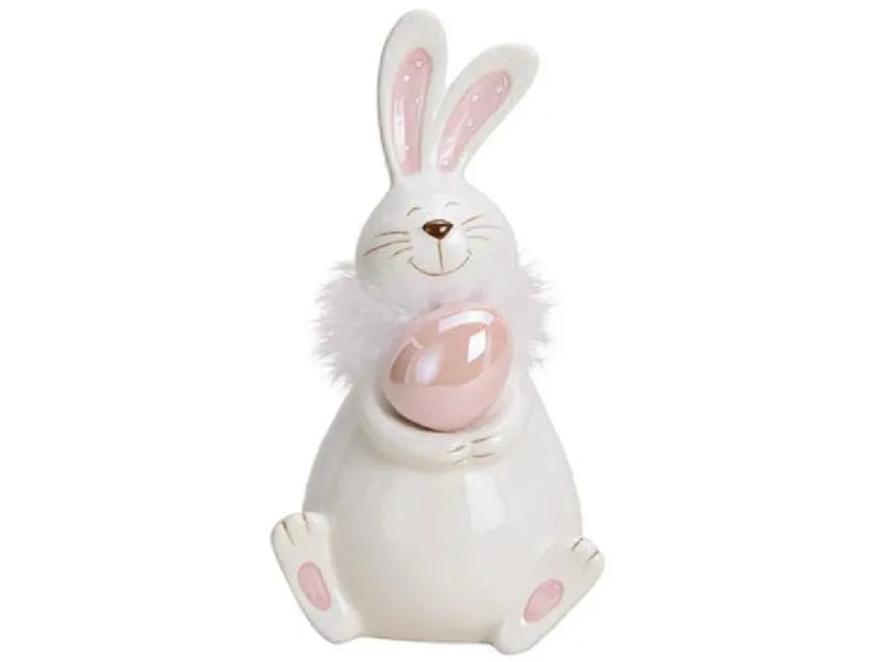 G. Wurm Hase Weiss, Hellrosa G. Wurm Hase Weiss, Hellrosa