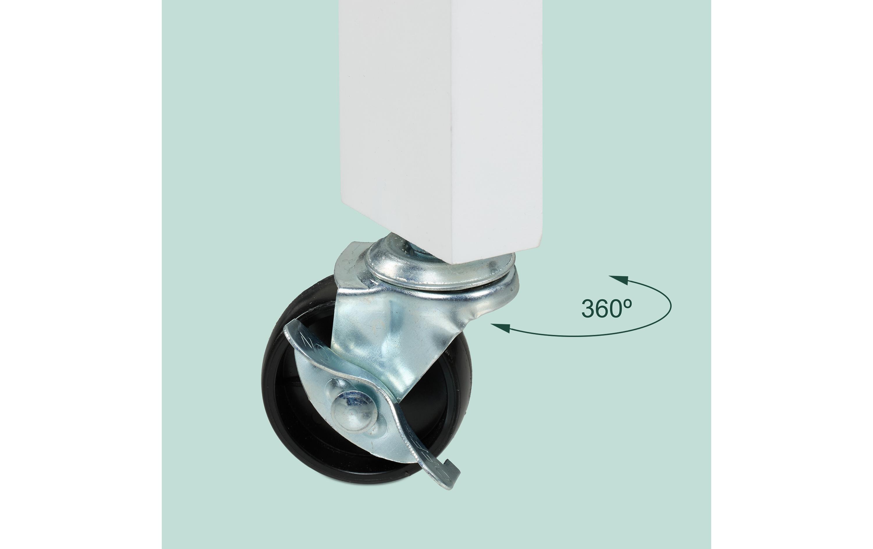 relaxdays Küchenwagen 85 x 68.5 x 38.5 cm, Weiss