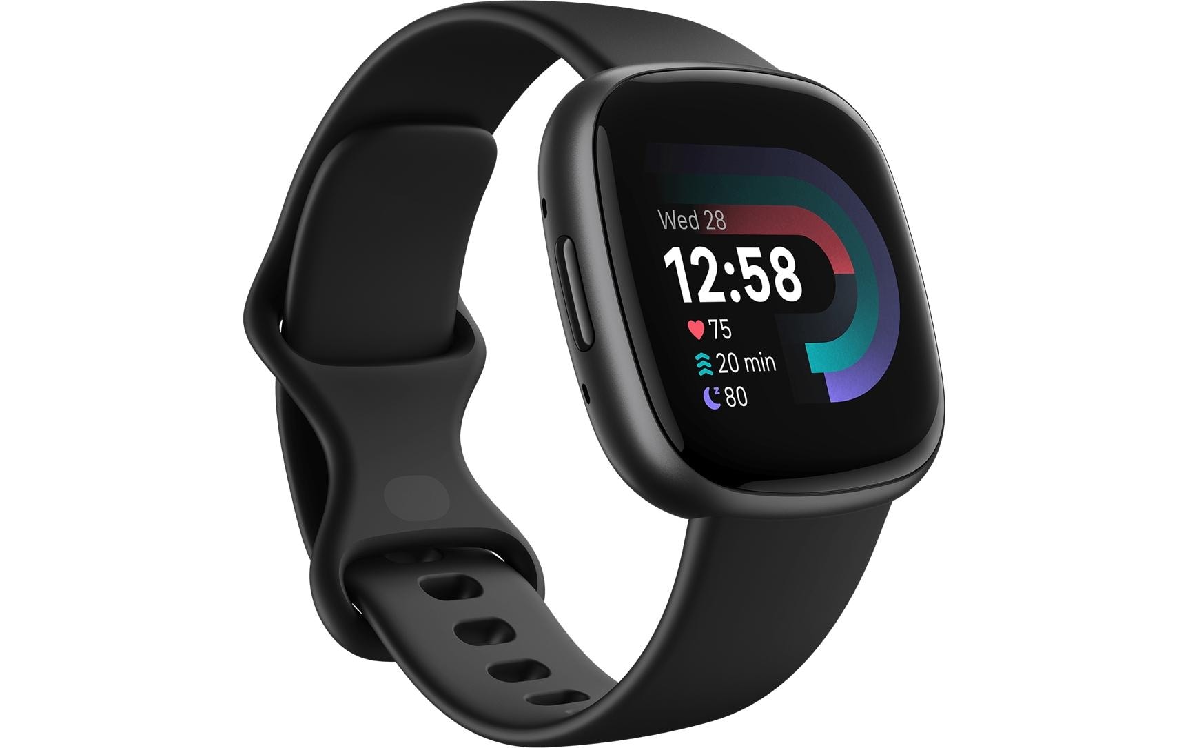 Fitbit GPS-Sportuhr Versa 4 Smartwatch Schwarz/Schwarz Fitbit GPS-Sportuhr Versa 4 Smartwatch Schwarz/Schwarz