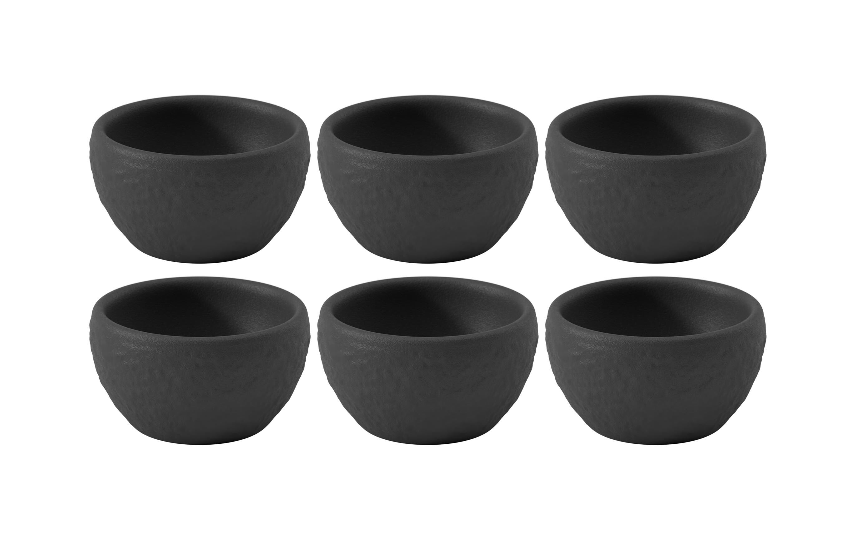 Villeroy & Boch Eierbecher Manufacture 6 Stück, Schwarz