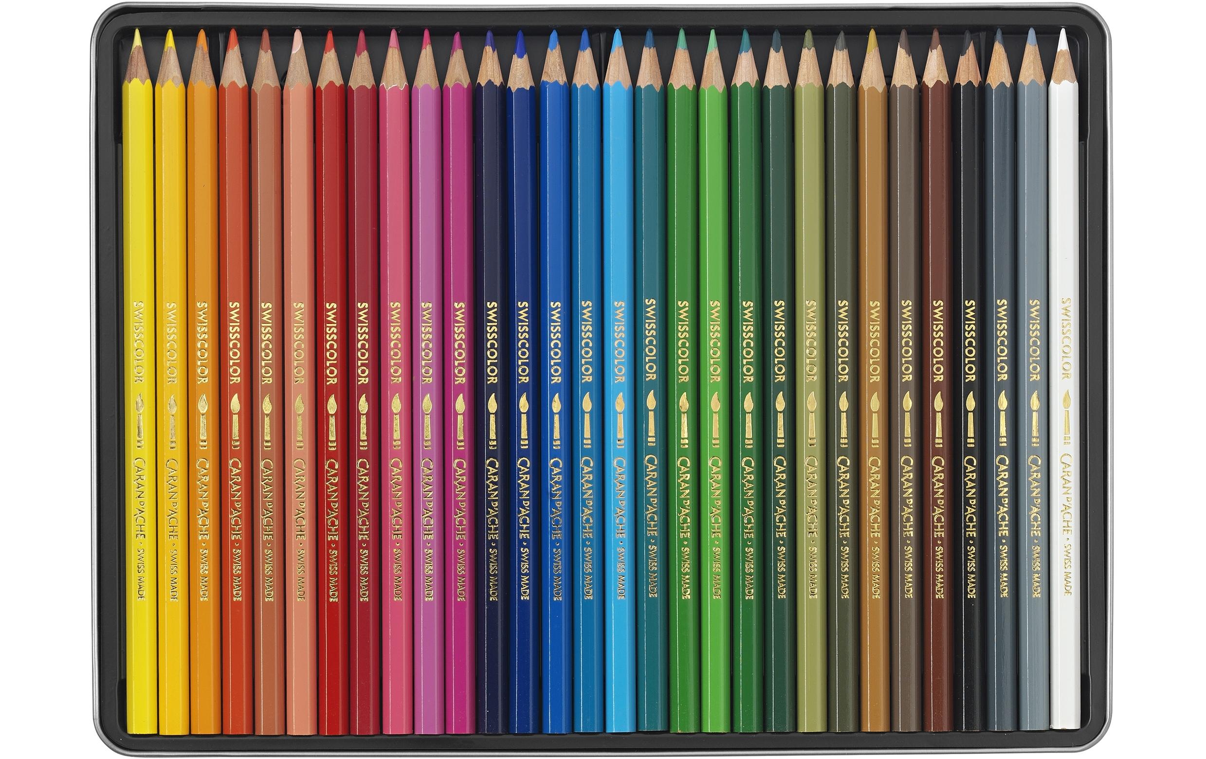 Caran d'Ache Aquarellfarbstifte Swisscolor 30 Stück