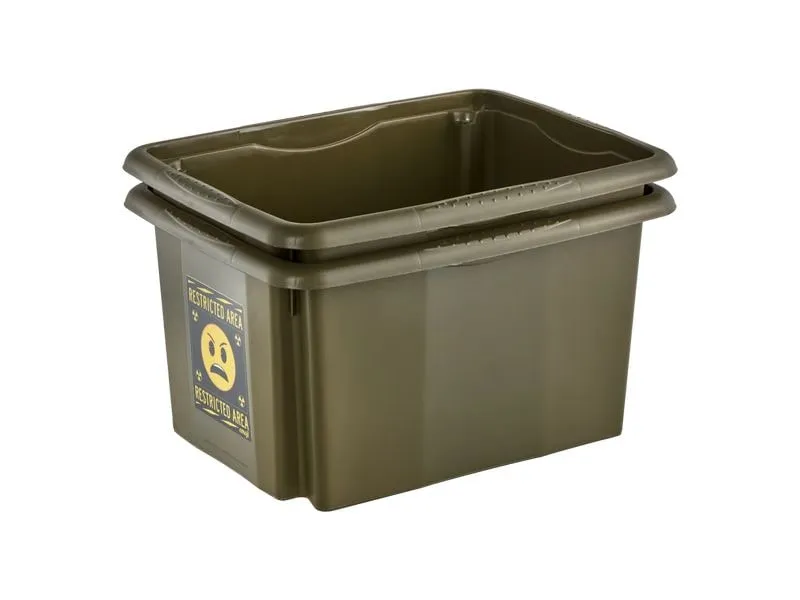 keeeper Karolina Aufbewahrungsbox 15 l Kunststoff olivgrün keeeper Karolina Aufbewahrungsbox 15 l Kunststoff olivgrün