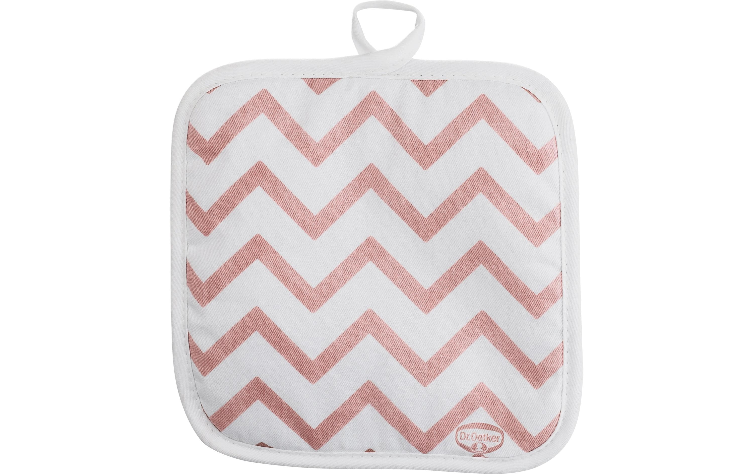 Dr.Oetker Topflappen Retro Design Grau/Rosa