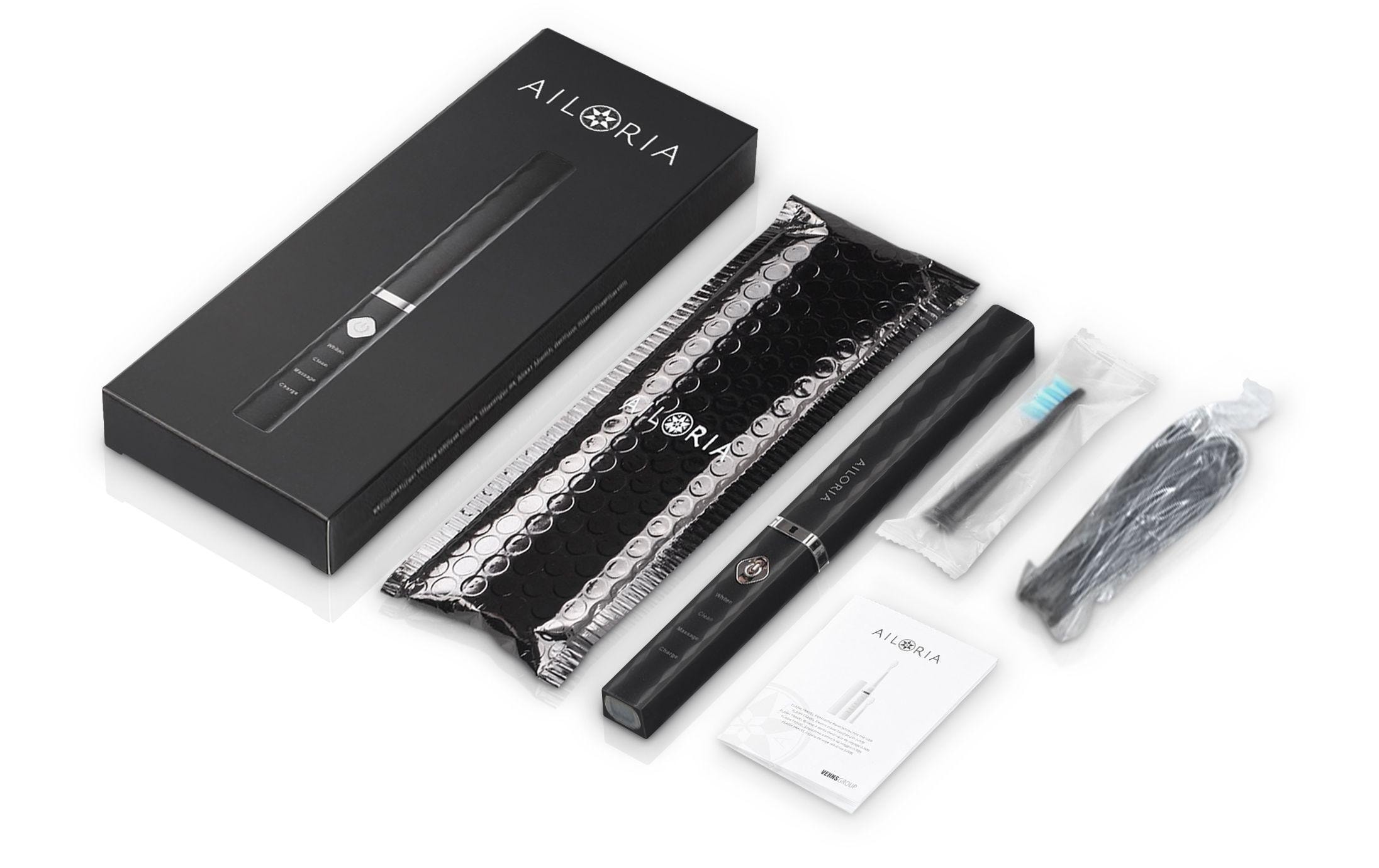 Ailoria Schallzahnbürste Flash Travel Schwarz