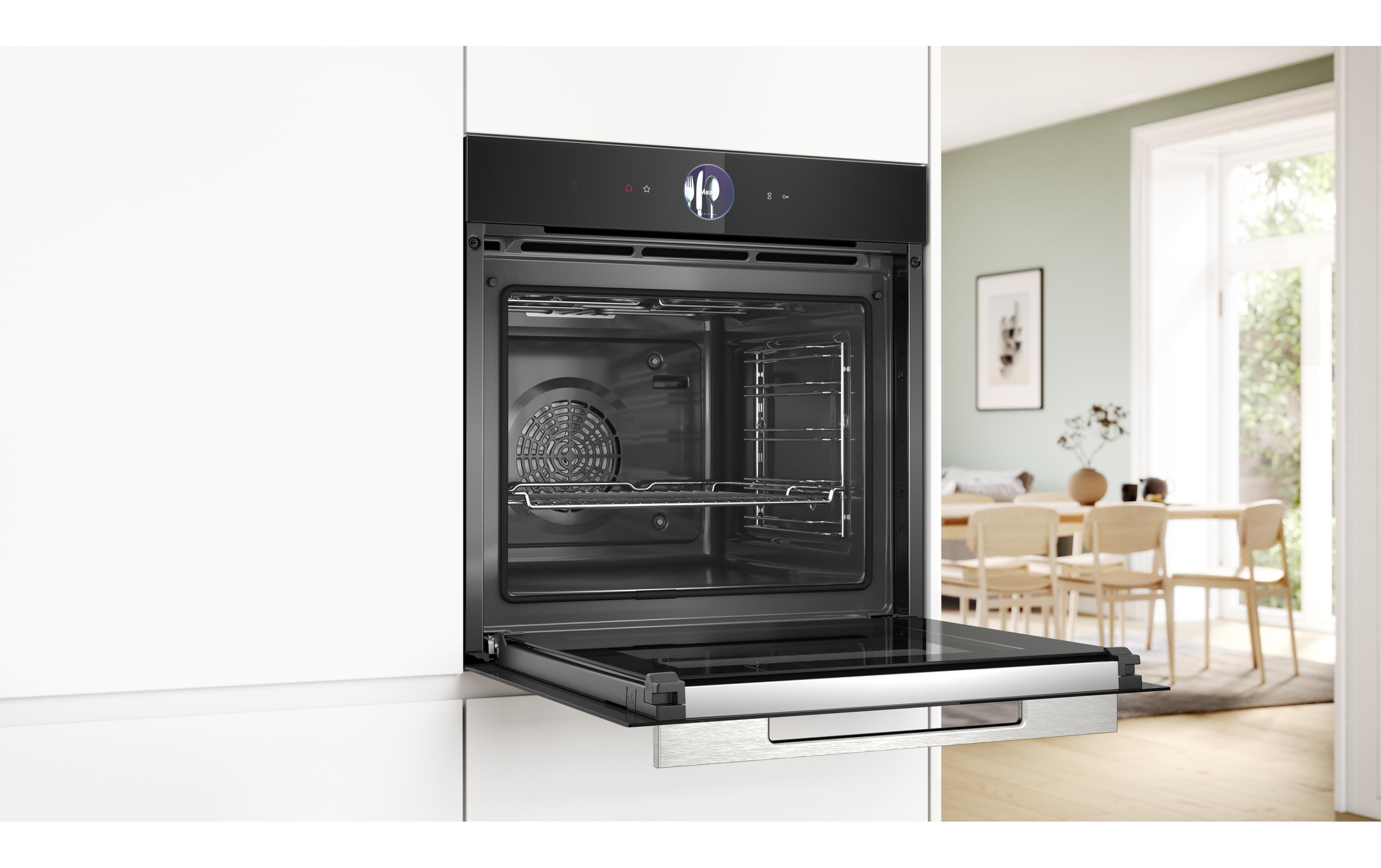 Bosch Einbaubackofen HBG7764B1C Schwarz A+