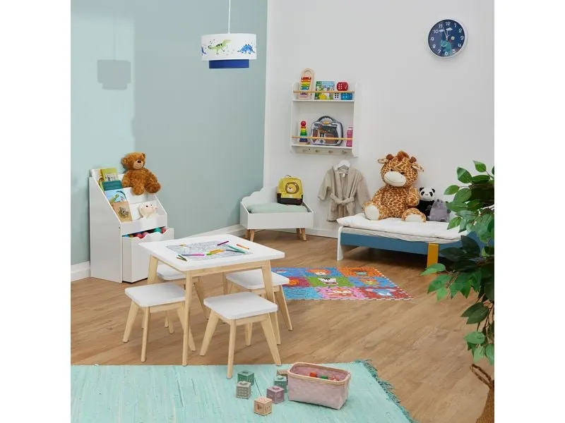 relaxdays Kindersitzgruppe MDF / Bambus, 5-teilig relaxdays Kindersitzgruppe MDF / Bambus, 5-teilig