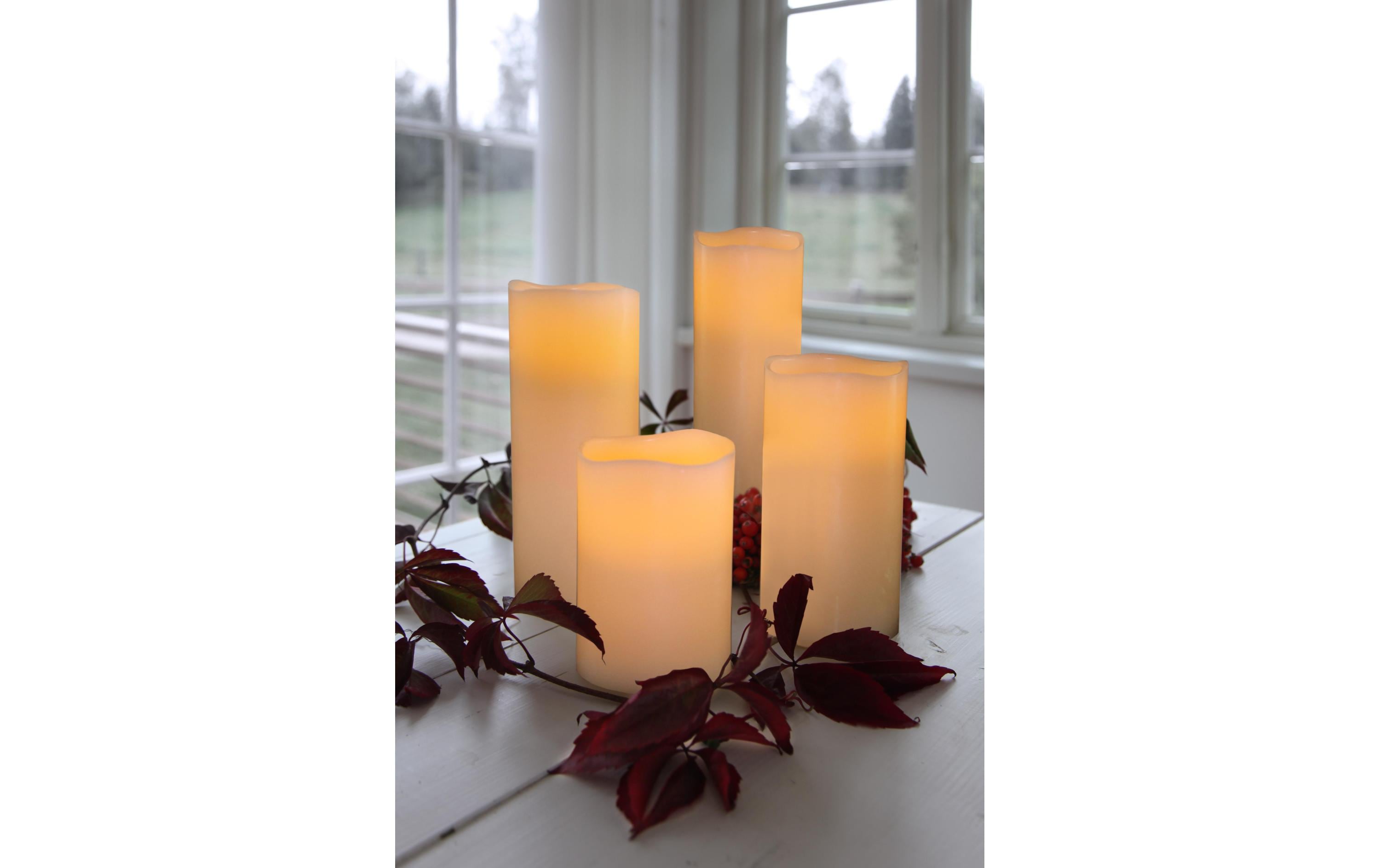 Star Trading LED-Kerze Big Ø 10 x 20 cm, Beige Star Trading LED-Kerze Big Ø 10 x 20 cm, Beige