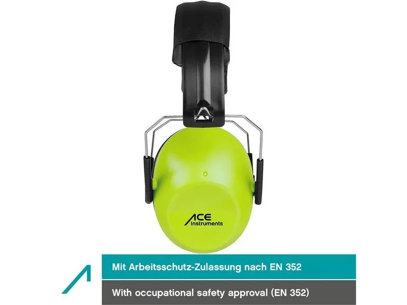 ACE SHH…! Gehörschutz ACE SHH EN 352-1 Zertifiziert, -26dB, Grün ACE SHH…! Gehörschutz ACE SHH EN 352-1 Zertifiziert, -26dB, Grün