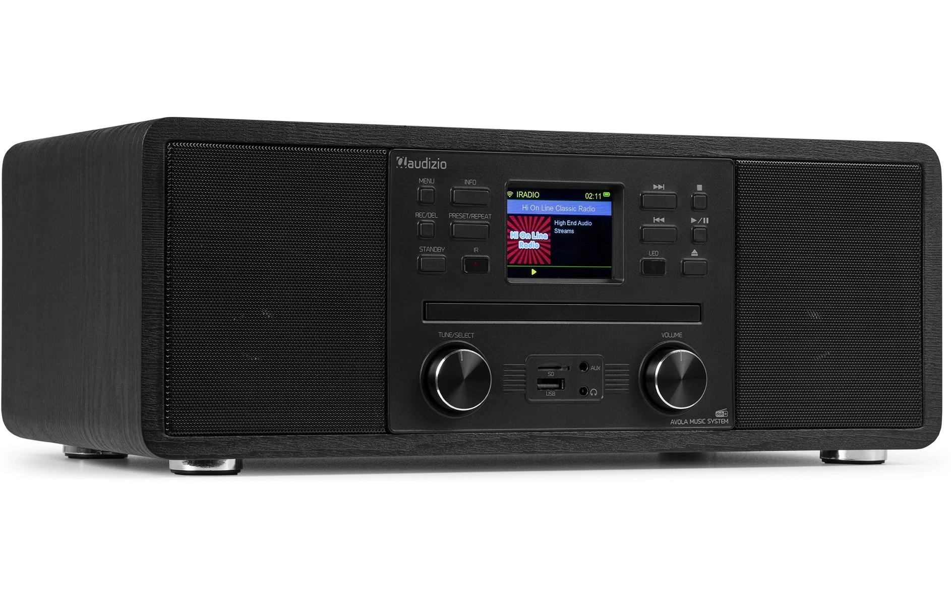 Audizio DAB+ Radio Avola Schwarz