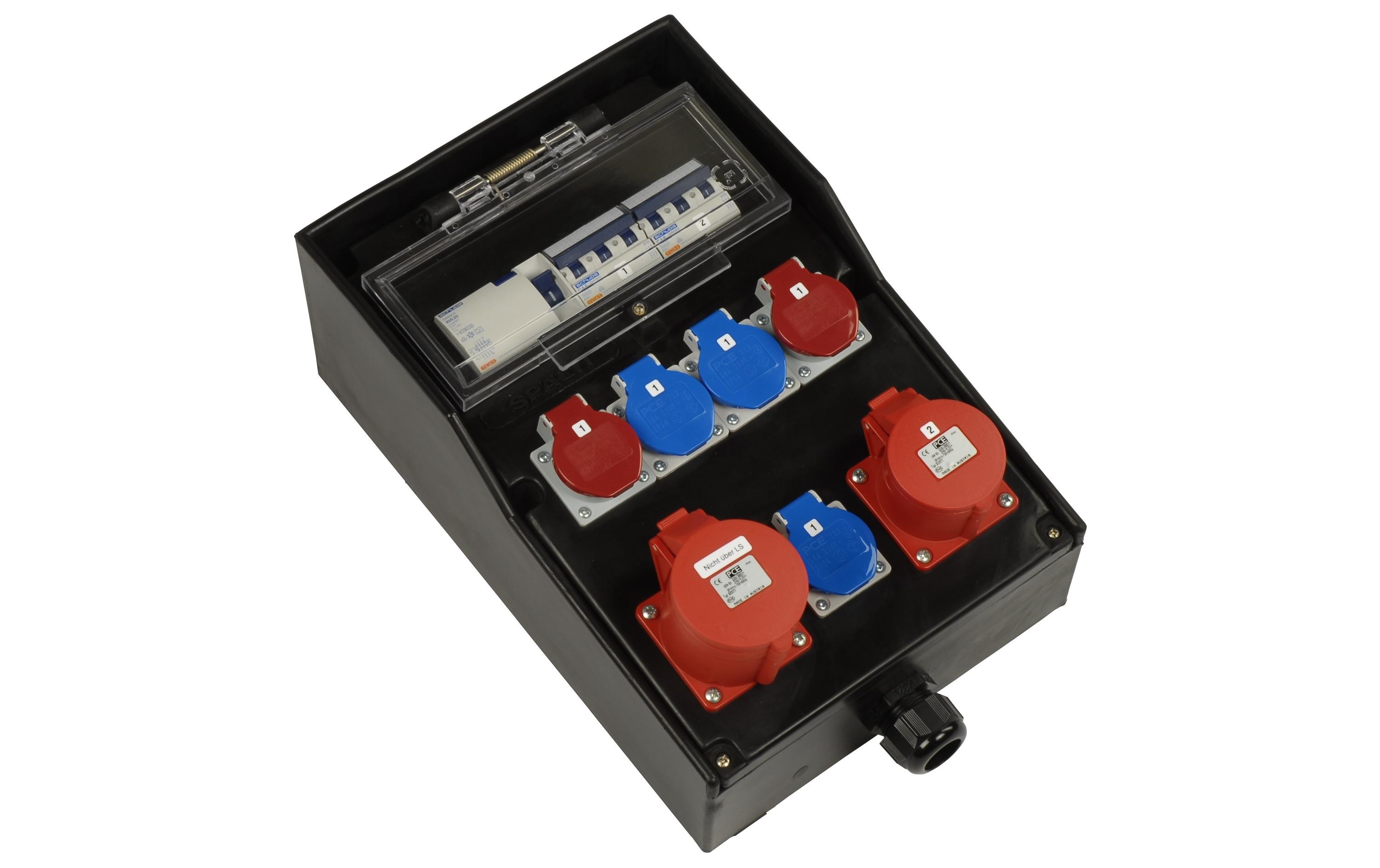 Spälti AG Baustromverteiler CEE32/5 40A mit 2 m Zuleitung Spälti AG Baustromverteiler CEE32/5 40A mit 2 m Zuleitung