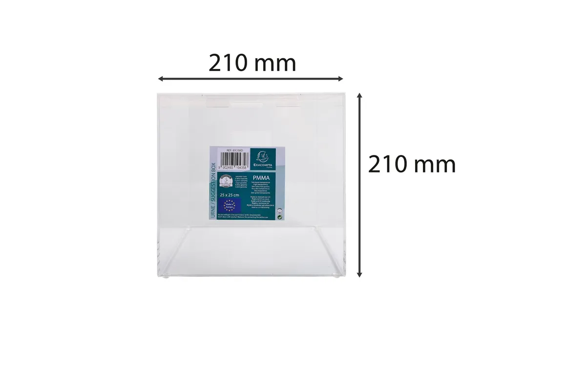 Exacompta Suggestion Box, Transparent Exacompta Suggestion Box, Transparent