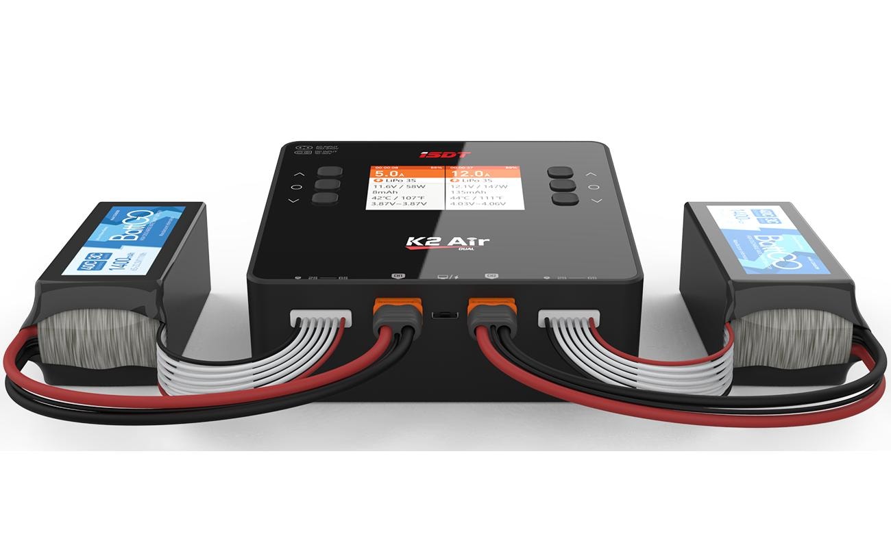 ISDT Dual-Ladegerät K2 Air AC/DC 200/500W 6S