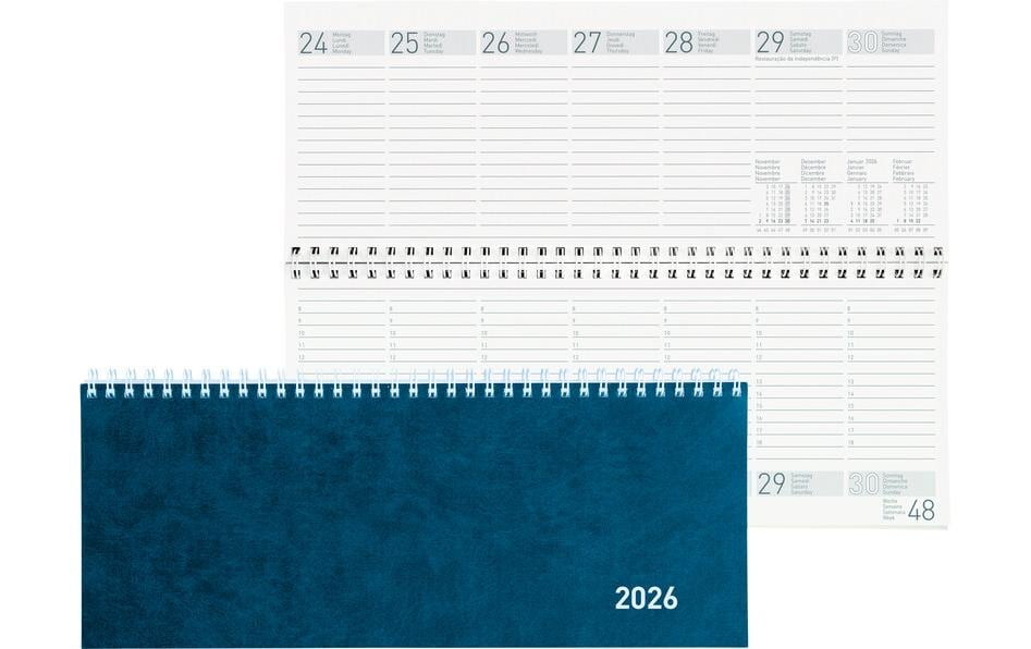 Biella Pultkalender Seplana Blau, 29.8 x 11.7 cm Biella Pultkalender Seplana Blau, 29.8 x 11.7 cm