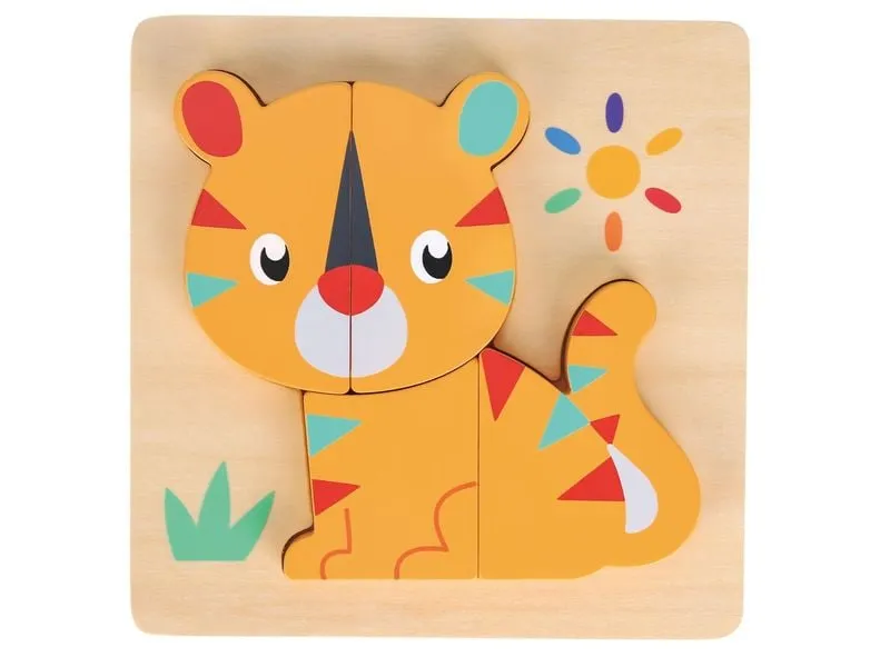 Spielba Holzspielwaren Puzzle-Set mit Panda, Elefant, Giraffe Spielba Holzspielwaren Puzzle-Set mit Panda, Elefant, Giraffe