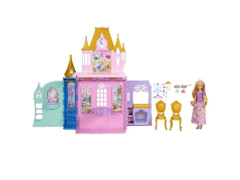 Disney Princess Rapunzel-Puppe und Schloss-Spielset Faltbar Disney Princess Rapunzel-Puppe und Schloss-Spielset Faltbar