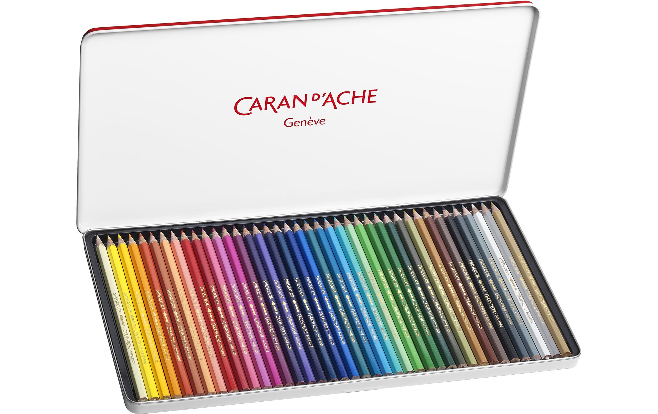 Caran d'Ache Aquarellfarbstifte Swisscolor 40 Stück