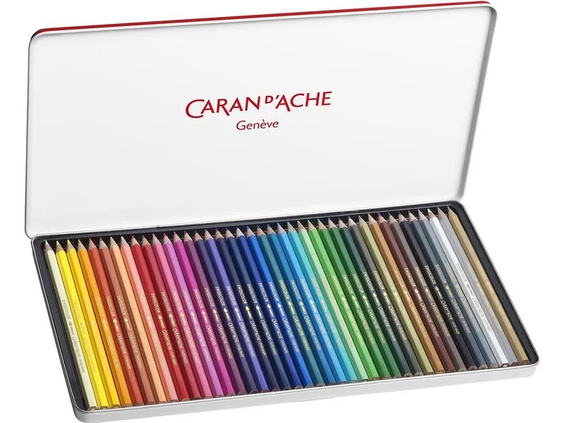 Caran d'Ache Aquarellfarbstifte Swisscolor 40 Stück