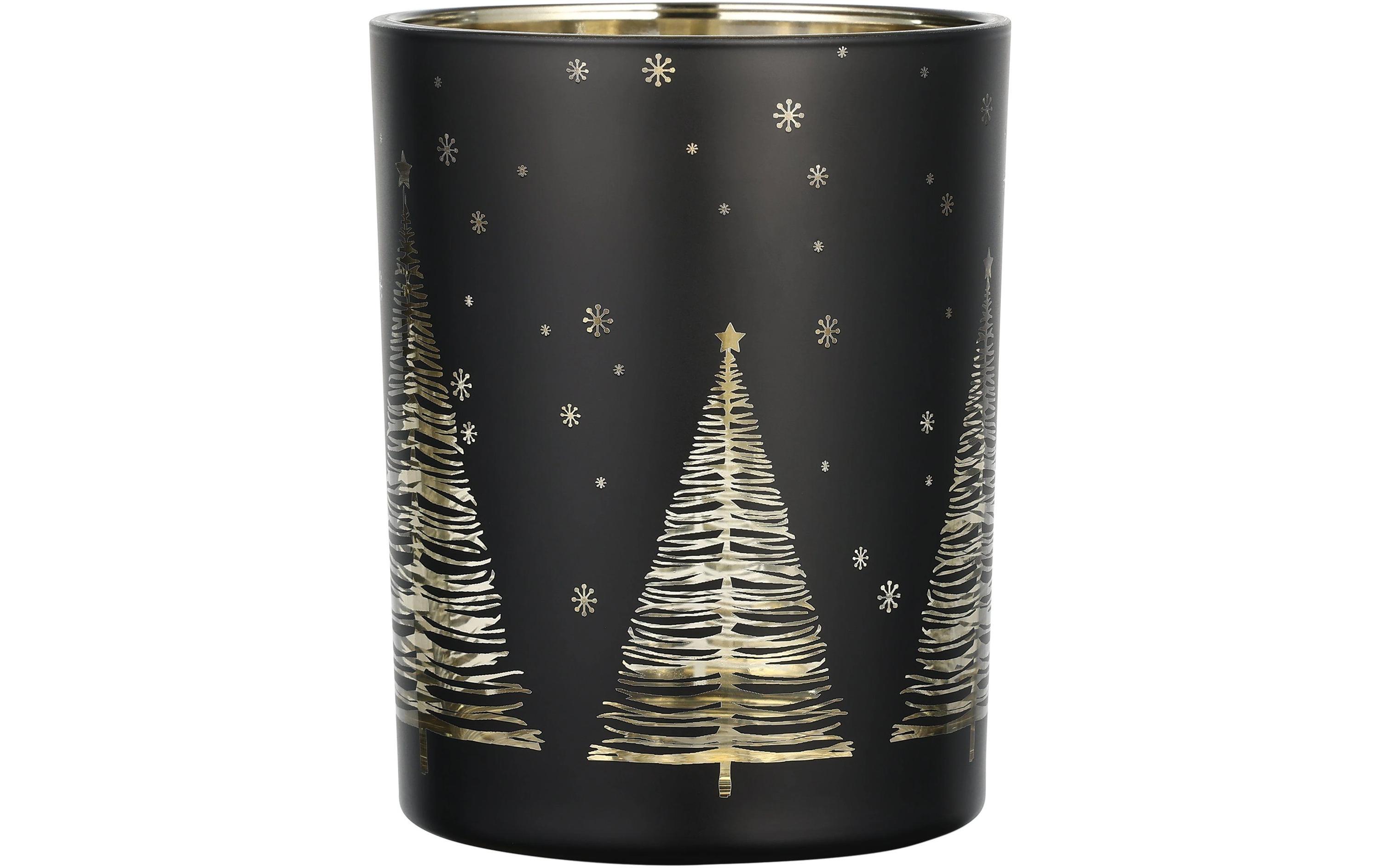 EGLO Weihnachtswindlicht Lukut Ø 10 cm, Gold/Schwarz