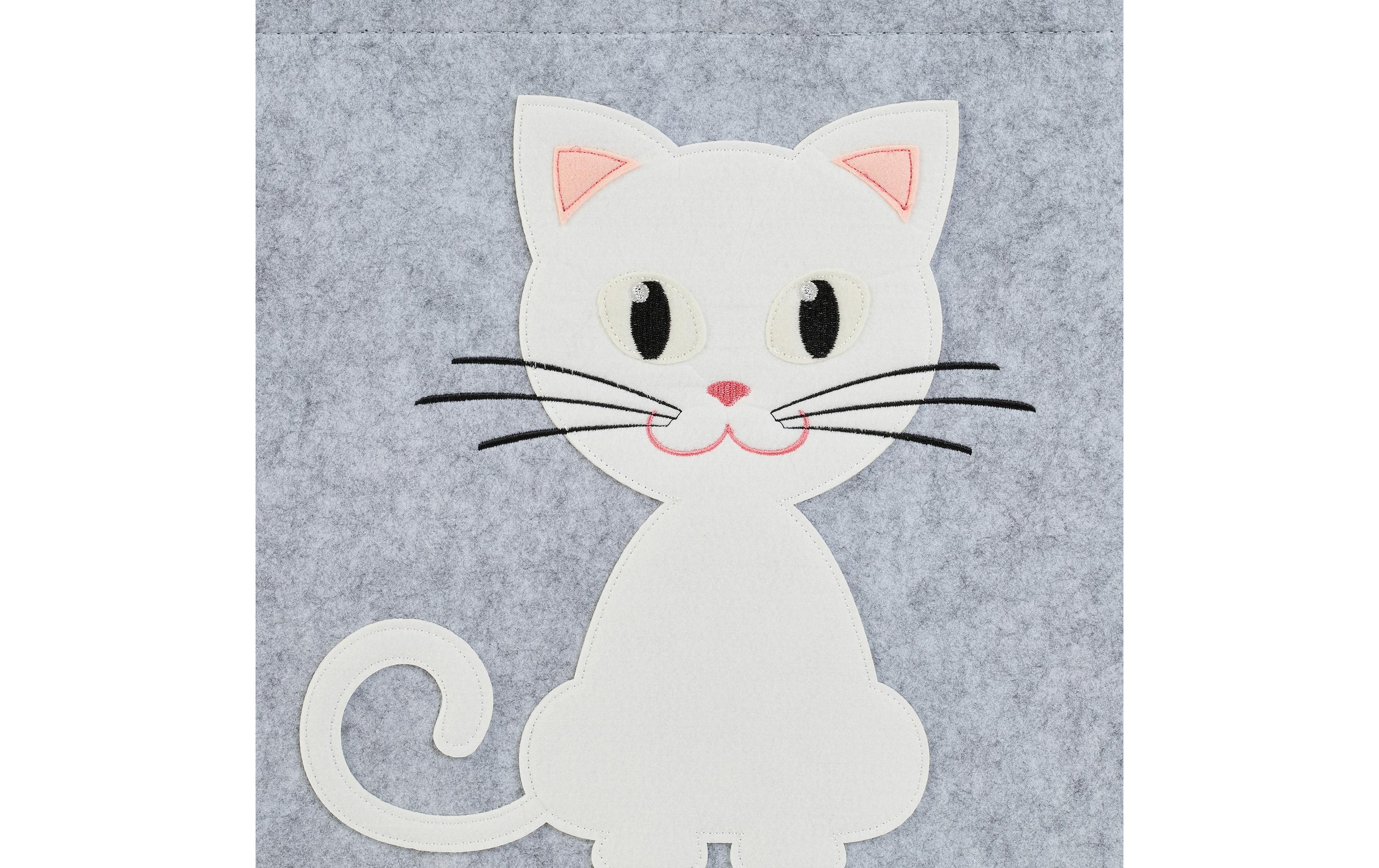 relaxdays Spielzeugkorb Katze