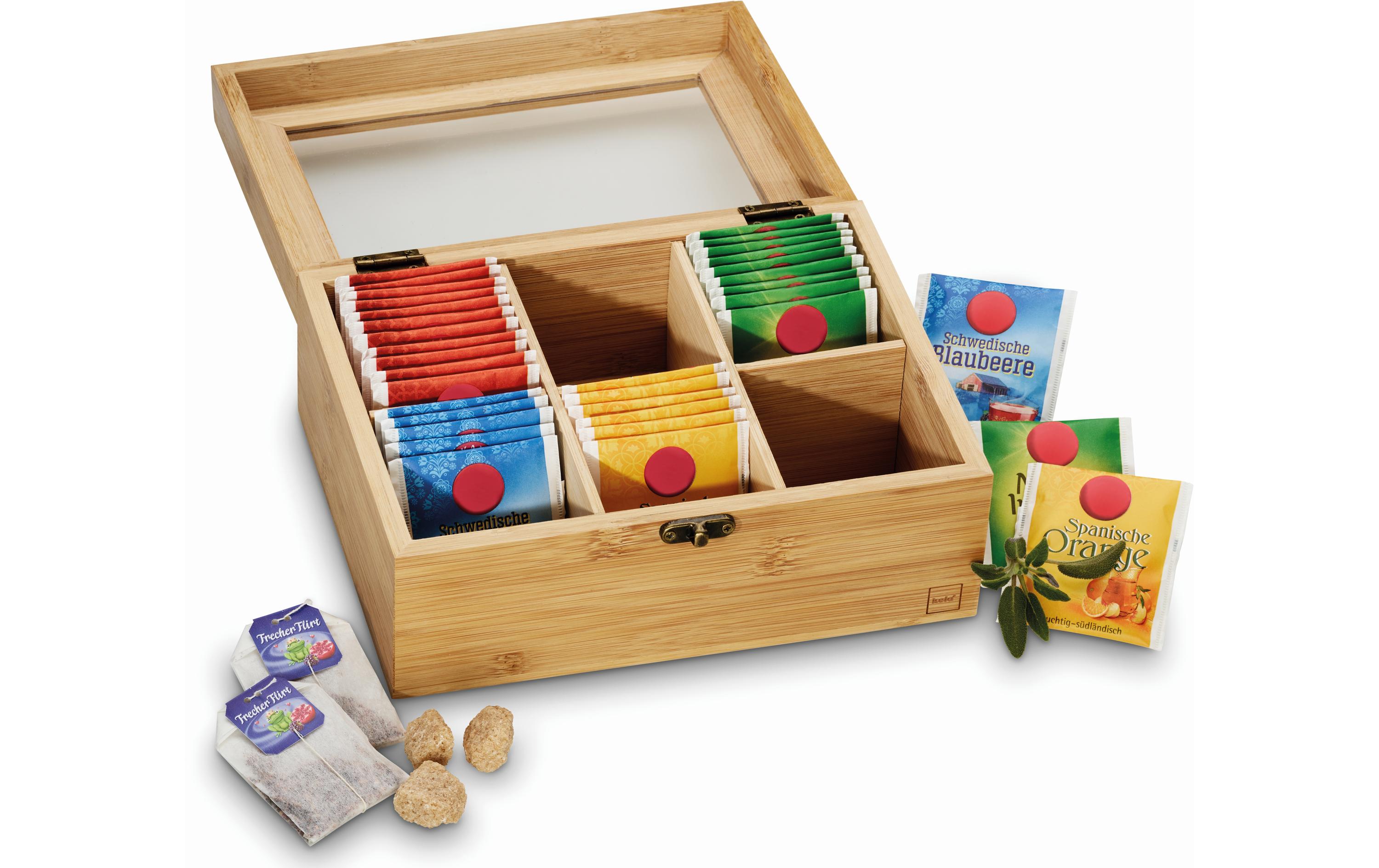 Kela Teebeutel-Box Noa Hellbraun Kela Teebeutel-Box Noa Hellbraun