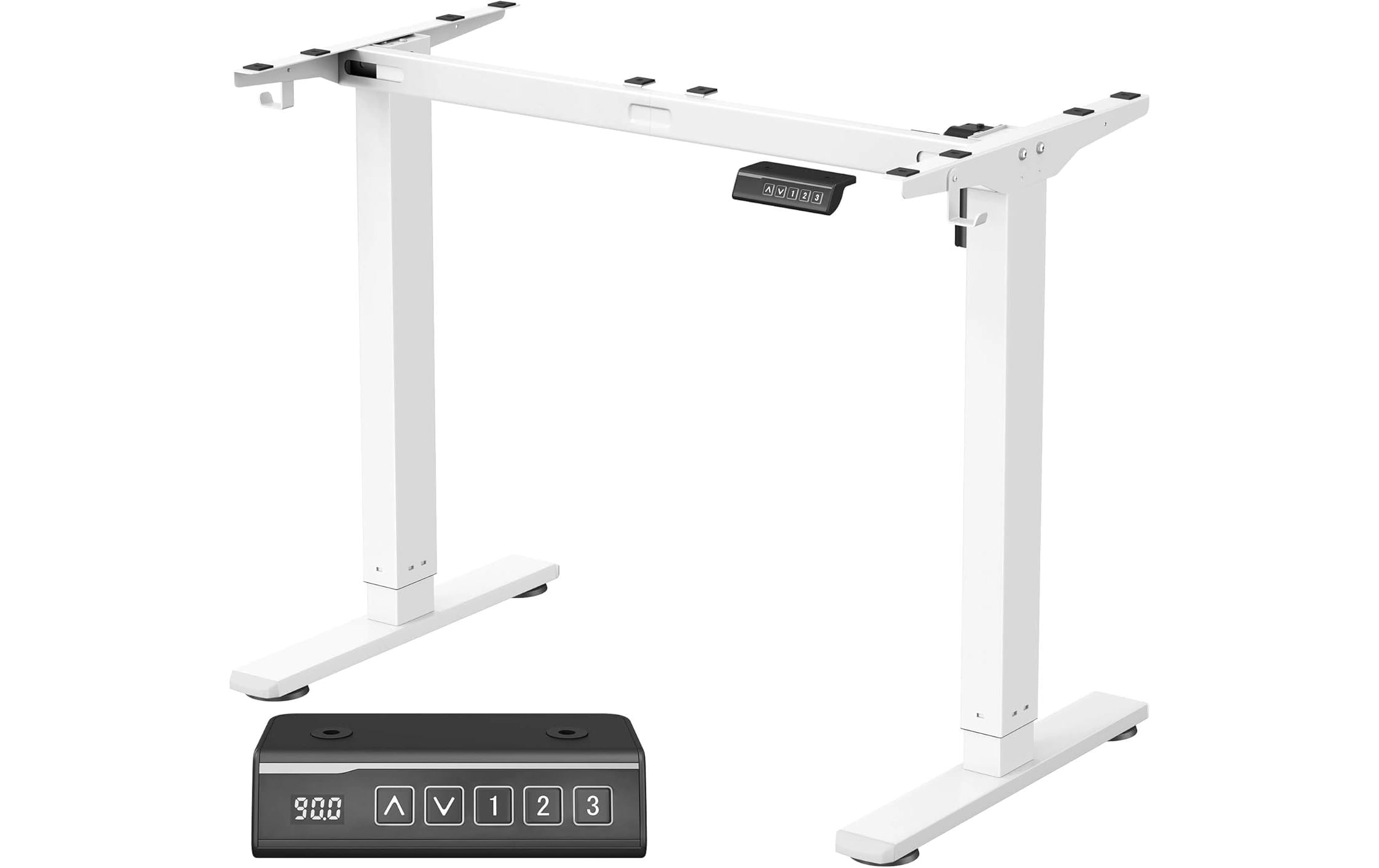 Songmics Tischgestell 72-118 cm, Mattweiss