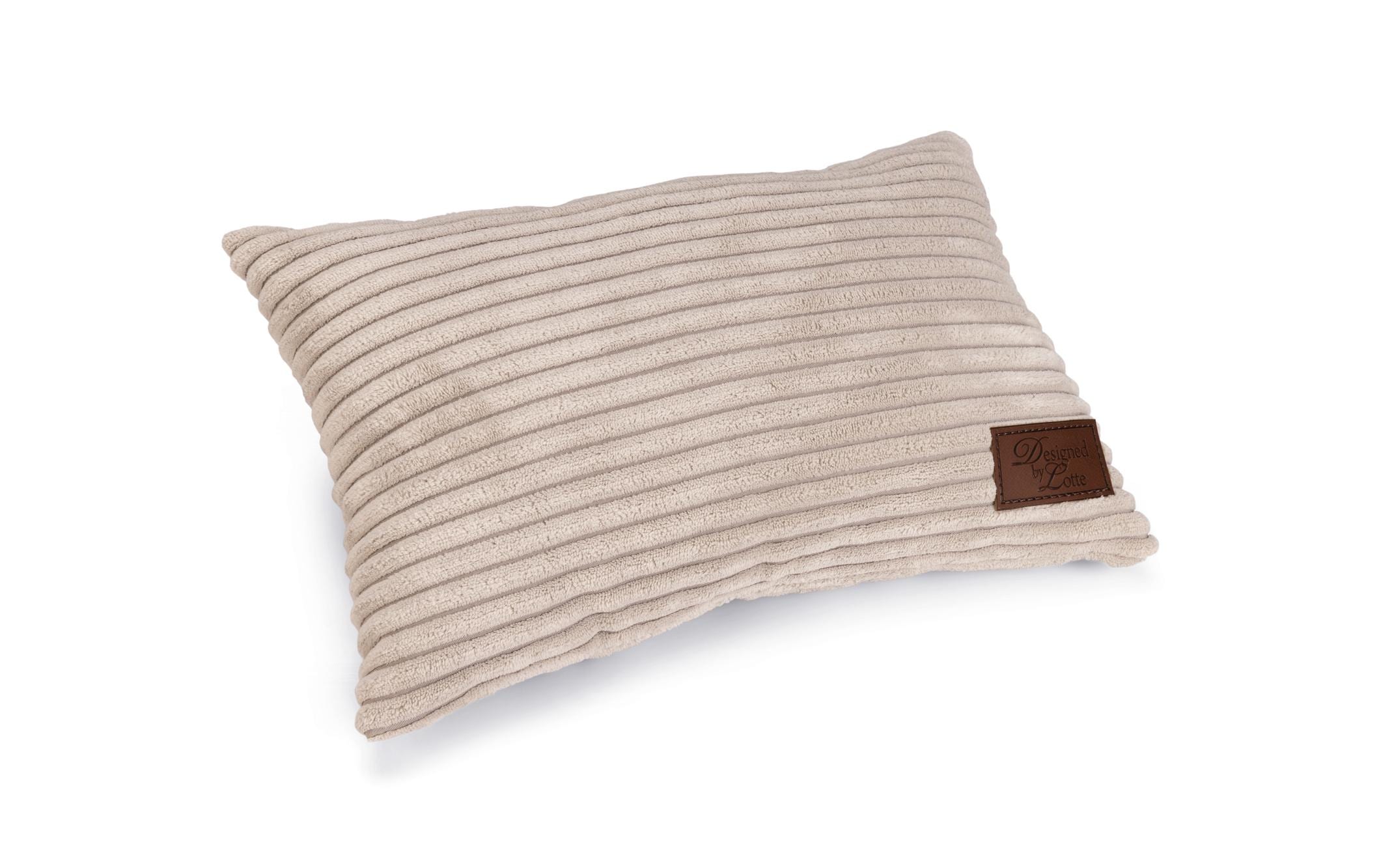 Designed by Lotte Hunde-Kissen Ribbed Hellgrau 35x23x6cm Designed by Lotte Hunde-Kissen Ribbed Hellgrau 35x23x6cm