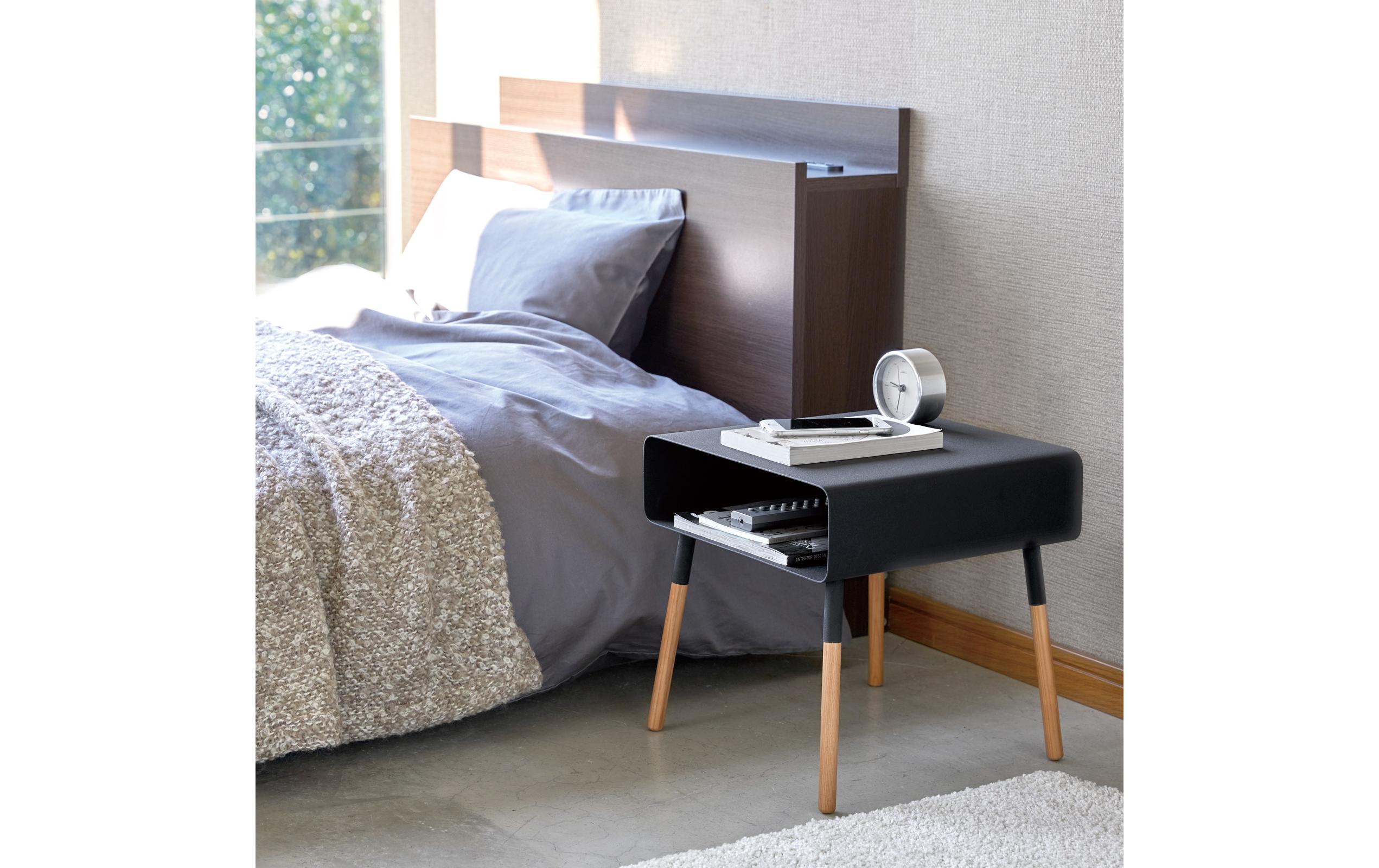 Yamazaki Beistelltisch Plain 35 x 35 cm, Schwarz