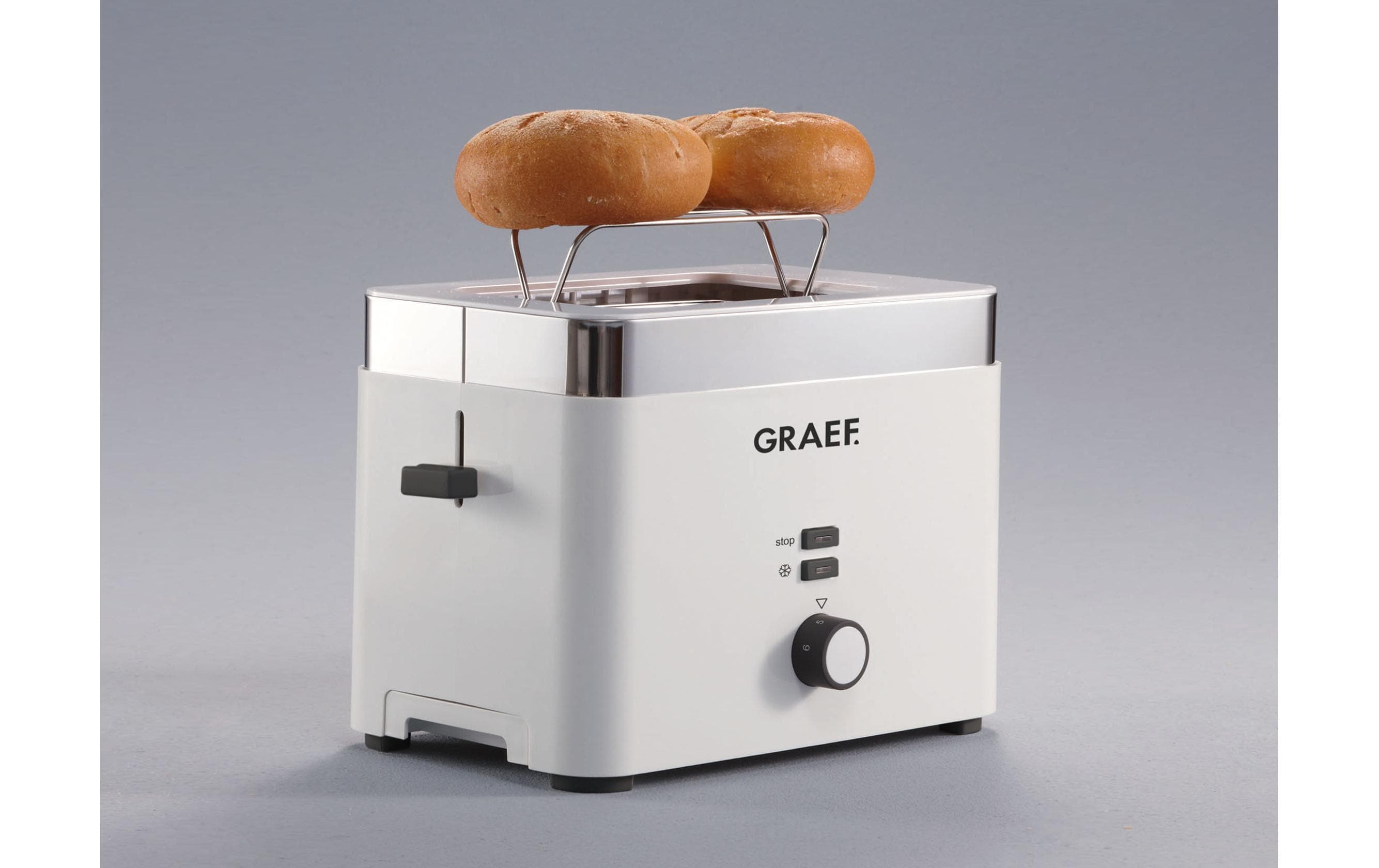 Graef Toaster TO 61 2-Schlitz Kunststoff weiss 1000 W