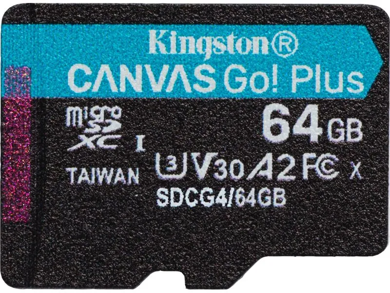 Kingston microSDXC-Karte Canvas Go! Plus 64 GB