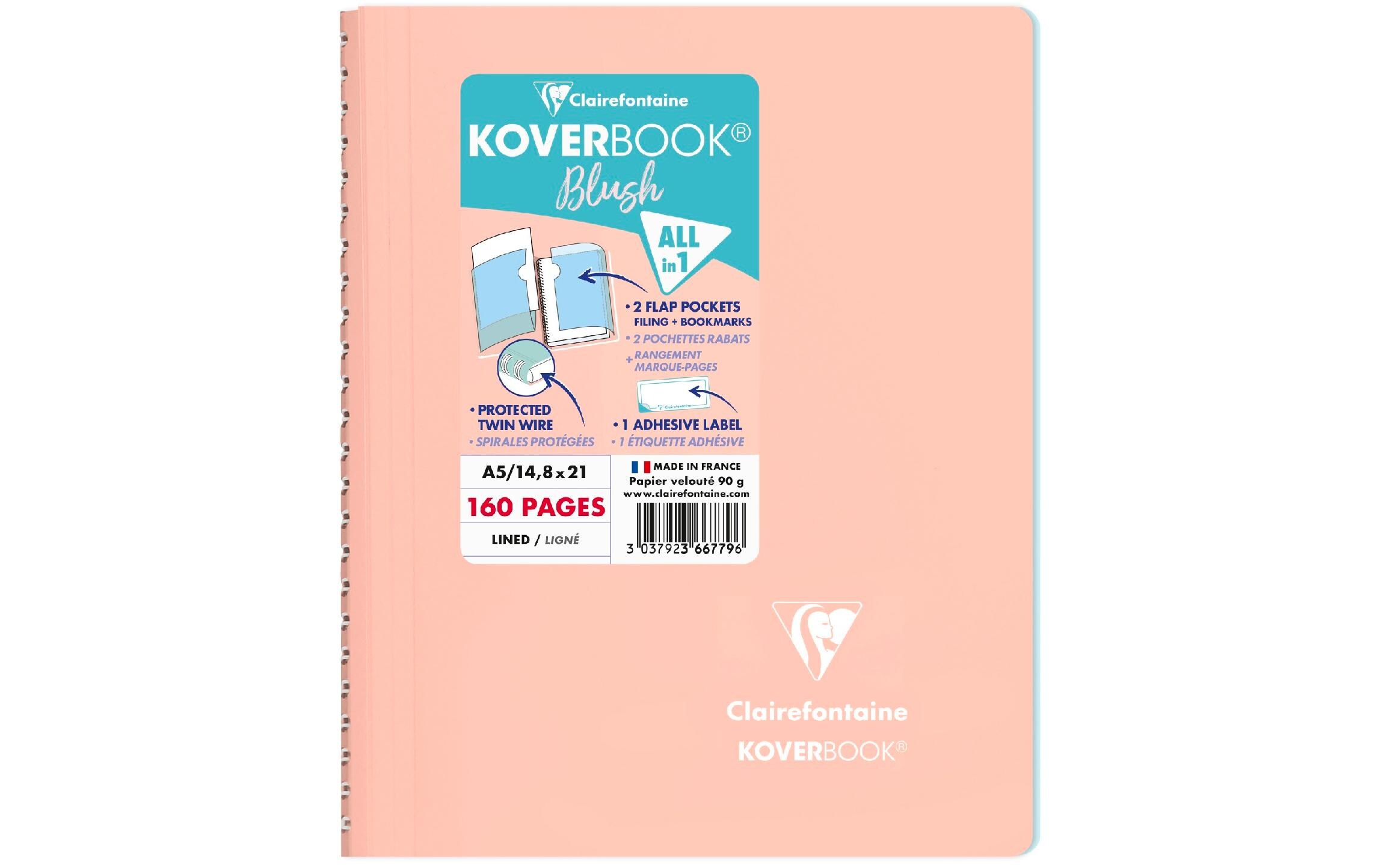 Clairefontaine Notizbuch Blush A5, liniert, Koralle