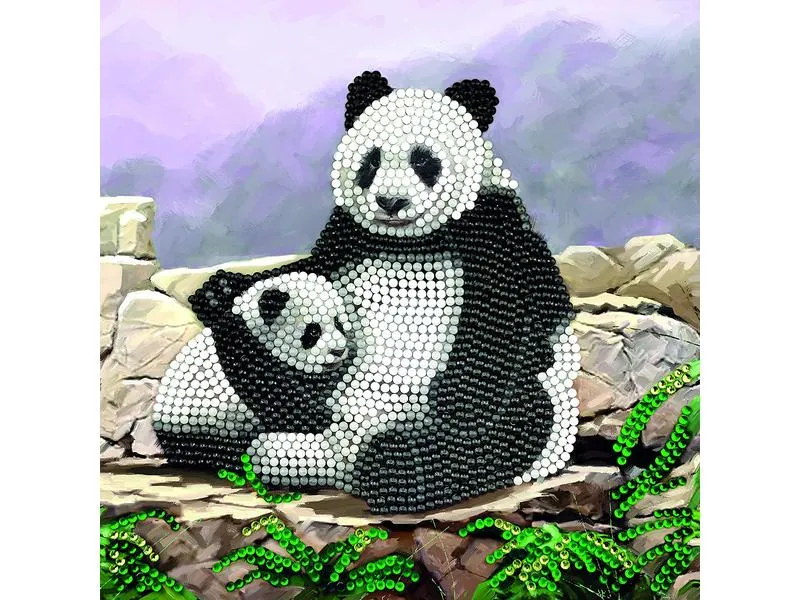 CRAFT Buddy Bastelset Crystal Art Card Panda CRAFT Buddy Bastelset Crystal Art Card Panda