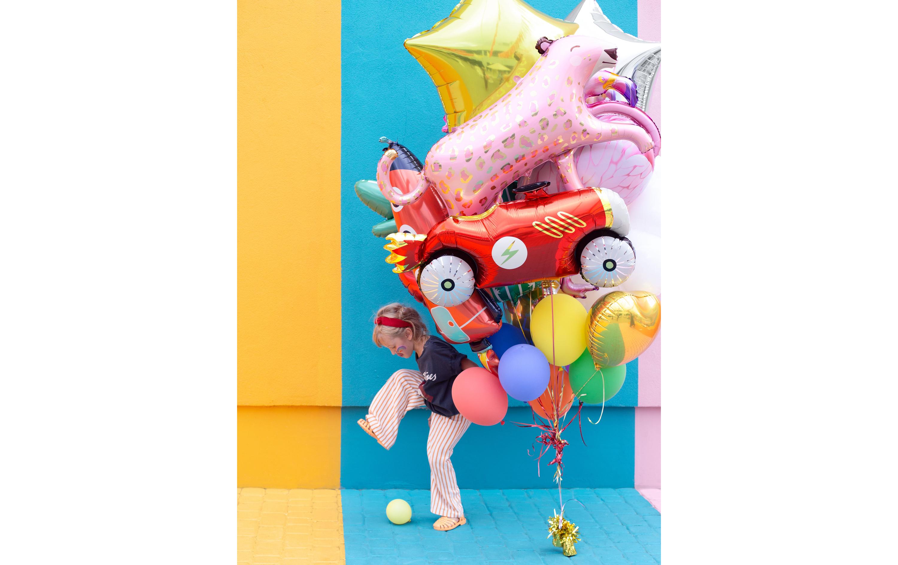 Partydeco Folienballon Car Rot