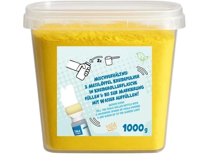 alldoro Nachfüll-Kreidepulver Gelb 1 kg