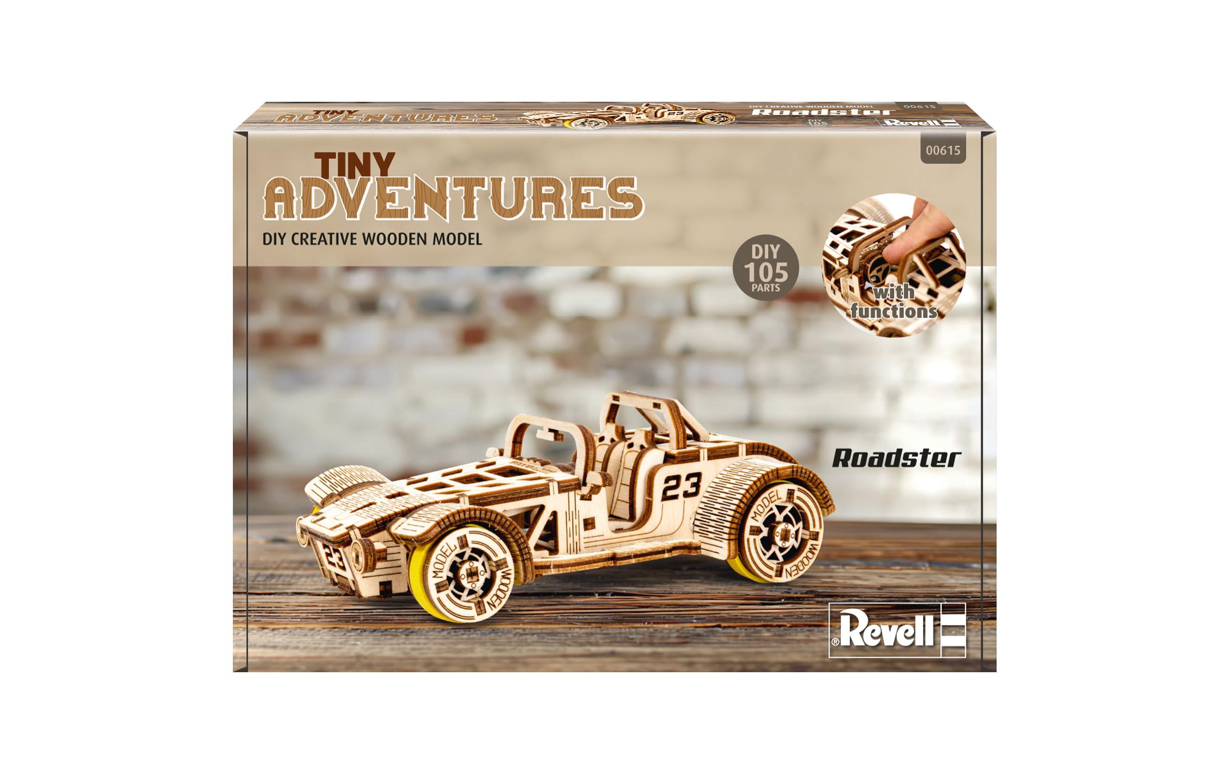 Revell Tiny Adventures Roadster Holzbausatz
