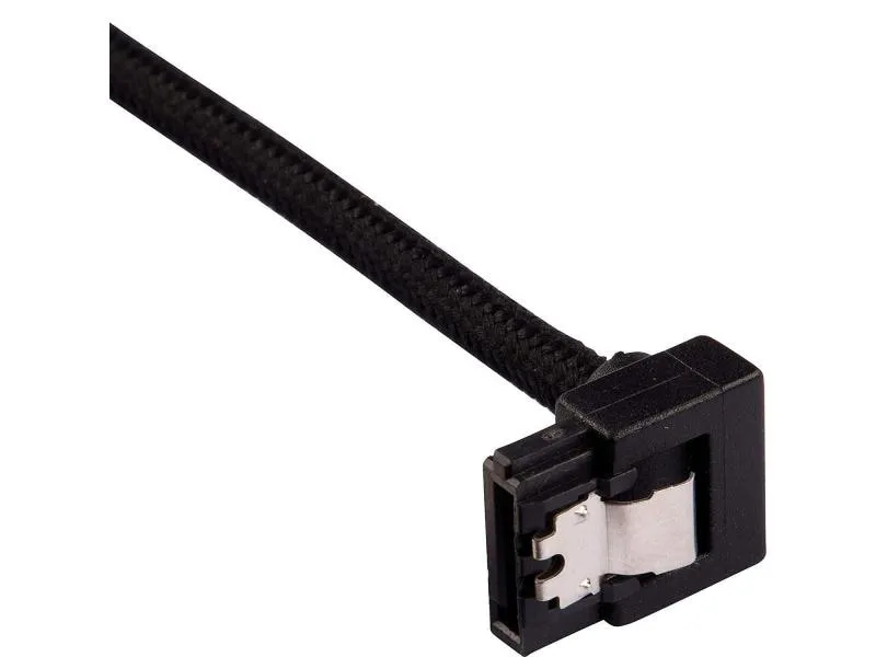 Corsair SATA3-Kabel Premium Set Schwarz 30 cm gewinkelt Corsair SATA3-Kabel Premium Set Schwarz 30 cm gewinkelt