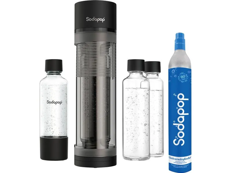 Sodapop Wassersprudler Logan Schwarz matt/Transparent Sodapop Wassersprudler Logan Schwarz matt/Transparent